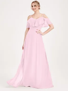 1 Of 3 Ways Chiffon Convertible Bridesmaid Dress Blush A Line Gown