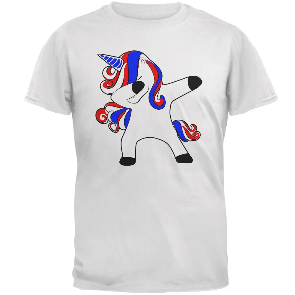 4th of July Dabbing Unicorn Americorn Mens T Shirt