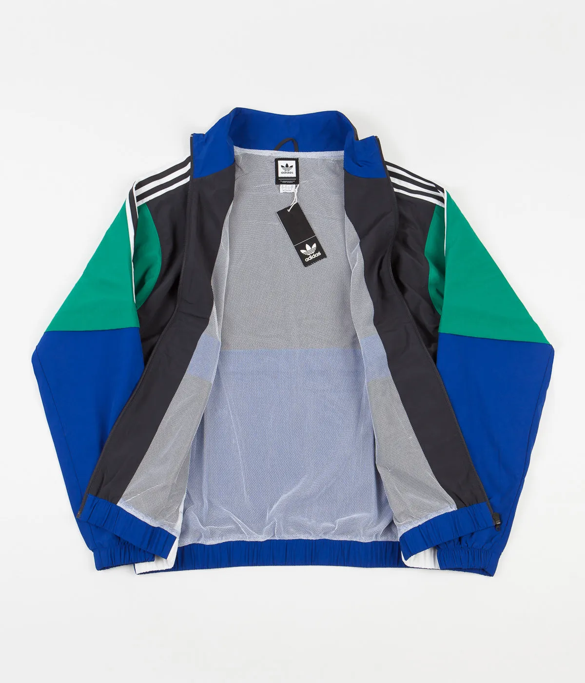 Adidas Standard 20 Jacket - Carbon / Collegiate Royal / Bold Green / White