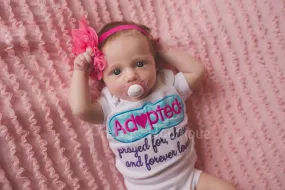 Adoption Shirt or bodysuit can customize for boy/girl/unisex