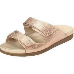 Aerosoles A2 Women's HAPPENSTANCE Sandals Open Toe Pink Metallic Leather