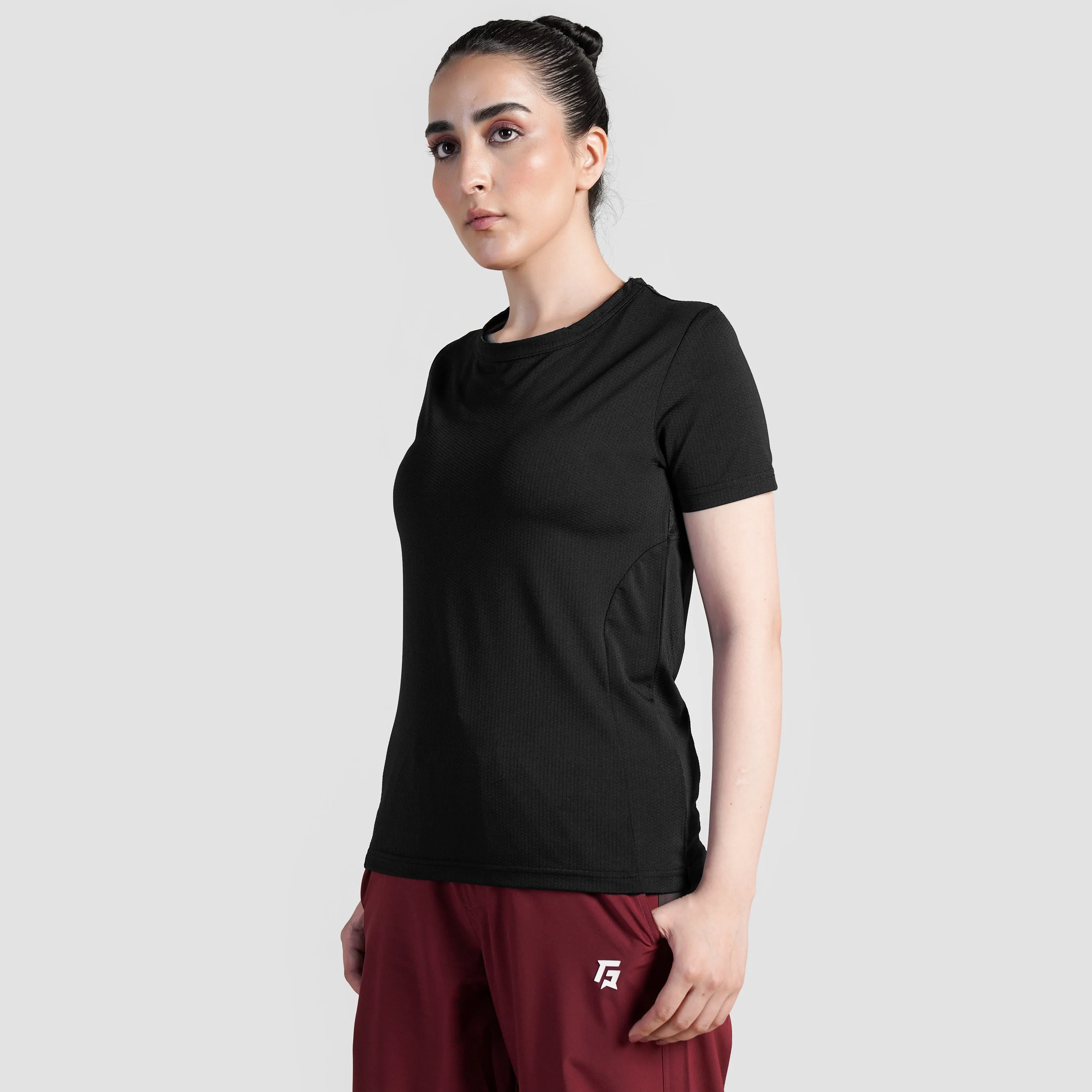 Air Flow Run Tee (Black)