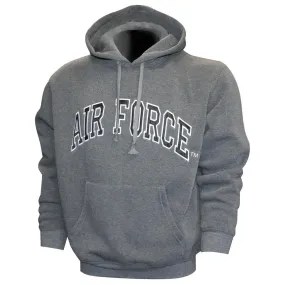 Air Force Embroidered Applique on Grey/Fleece Pullover Hoodie