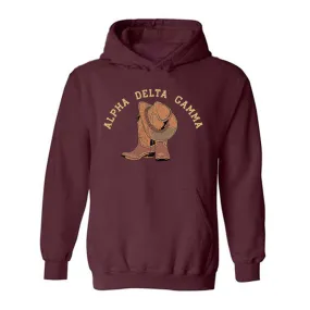 Alpha Delta Gamma Country Boy Heavy Blend Adult Hooded Sweatshirt Hooded Sweatshirt