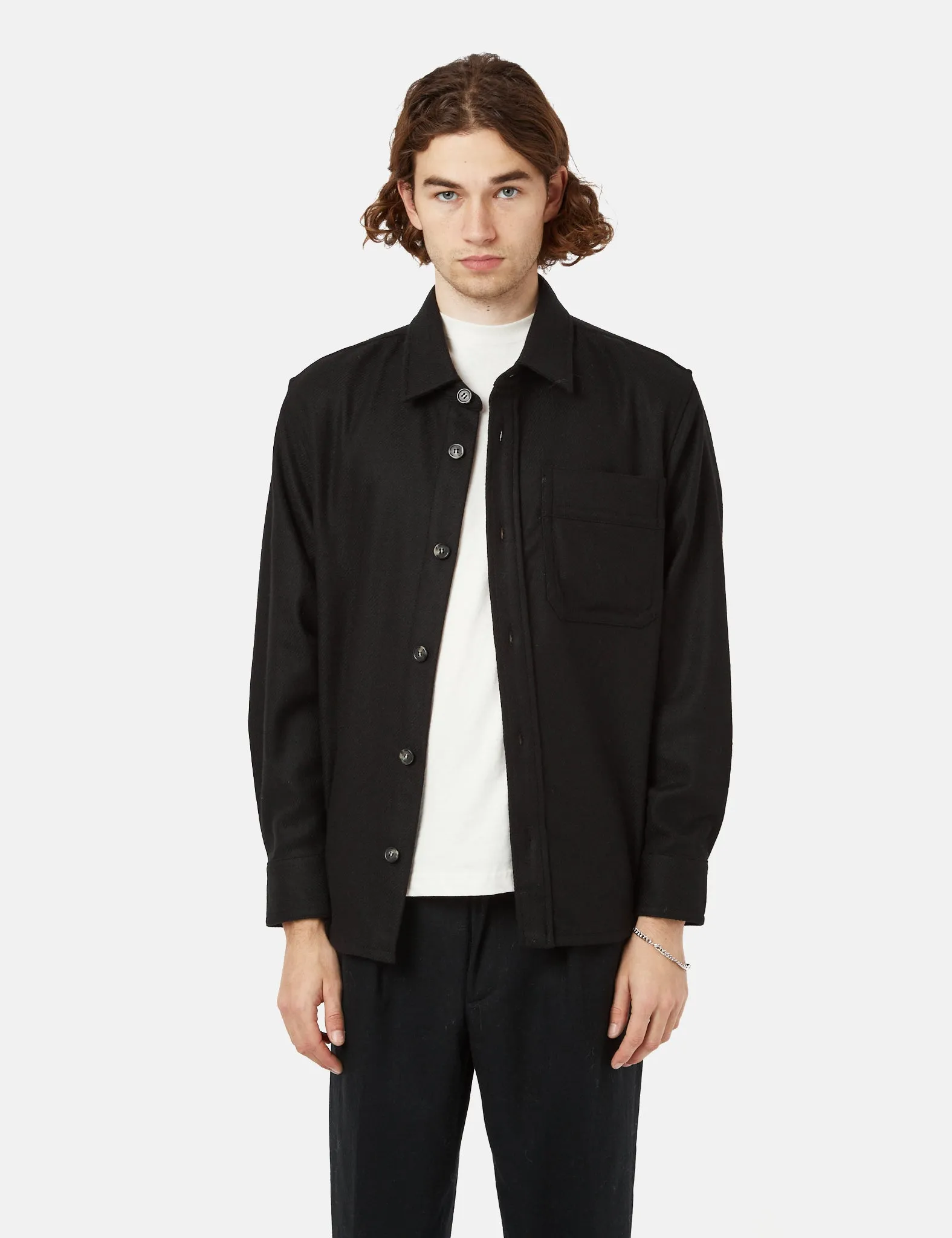 A.P.C. Basile Shirt (Recycled) - Black