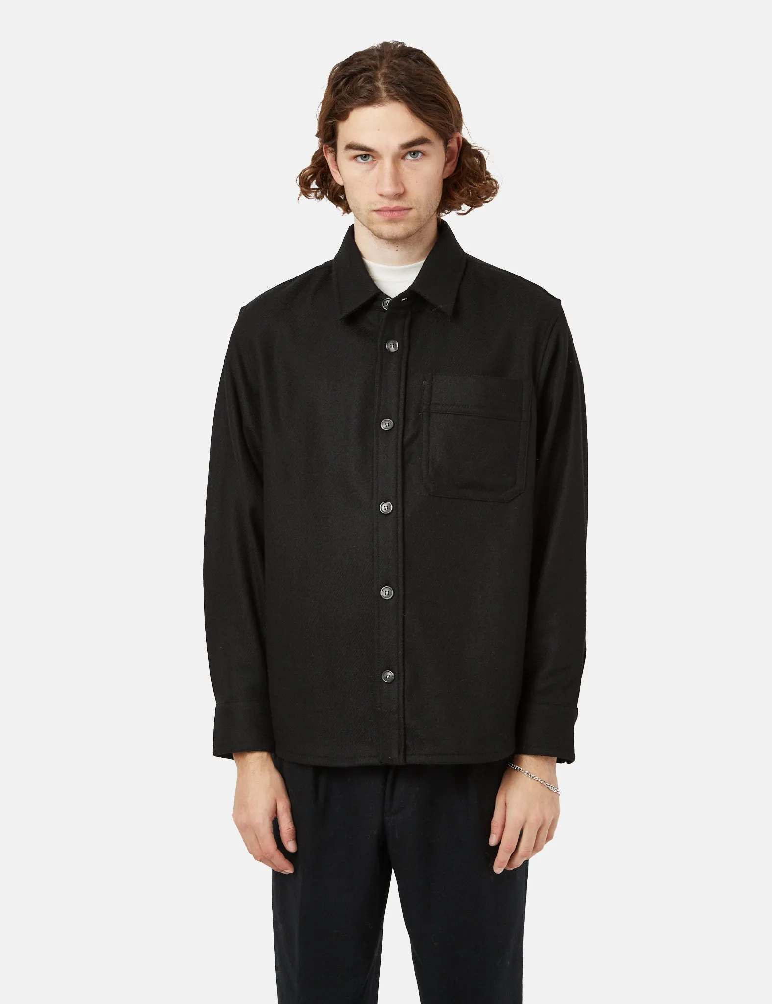 A.P.C. Basile Shirt (Recycled) - Black