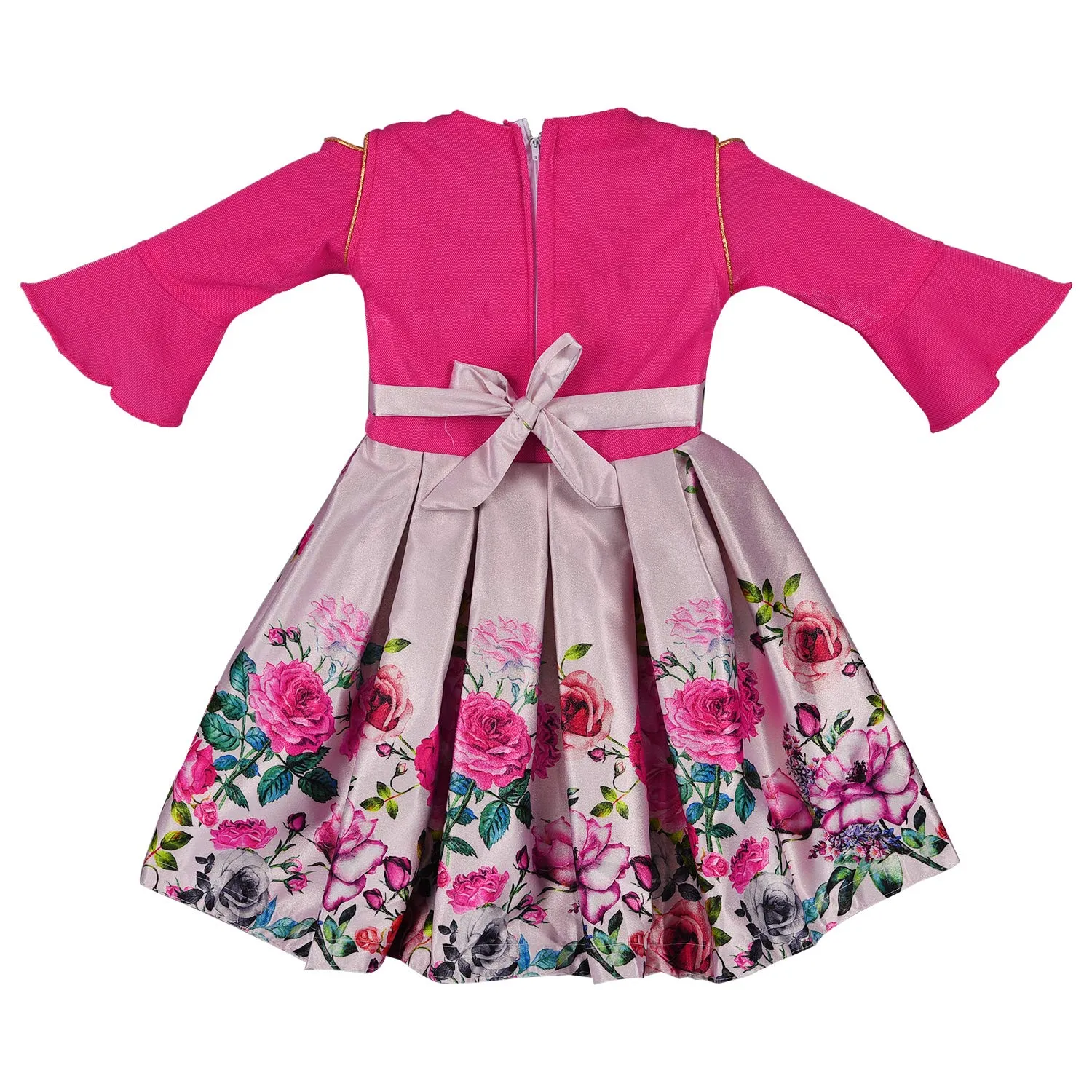 Baby Girls Party Wear Dress Birthday Frocks For Girls fe2682pnk