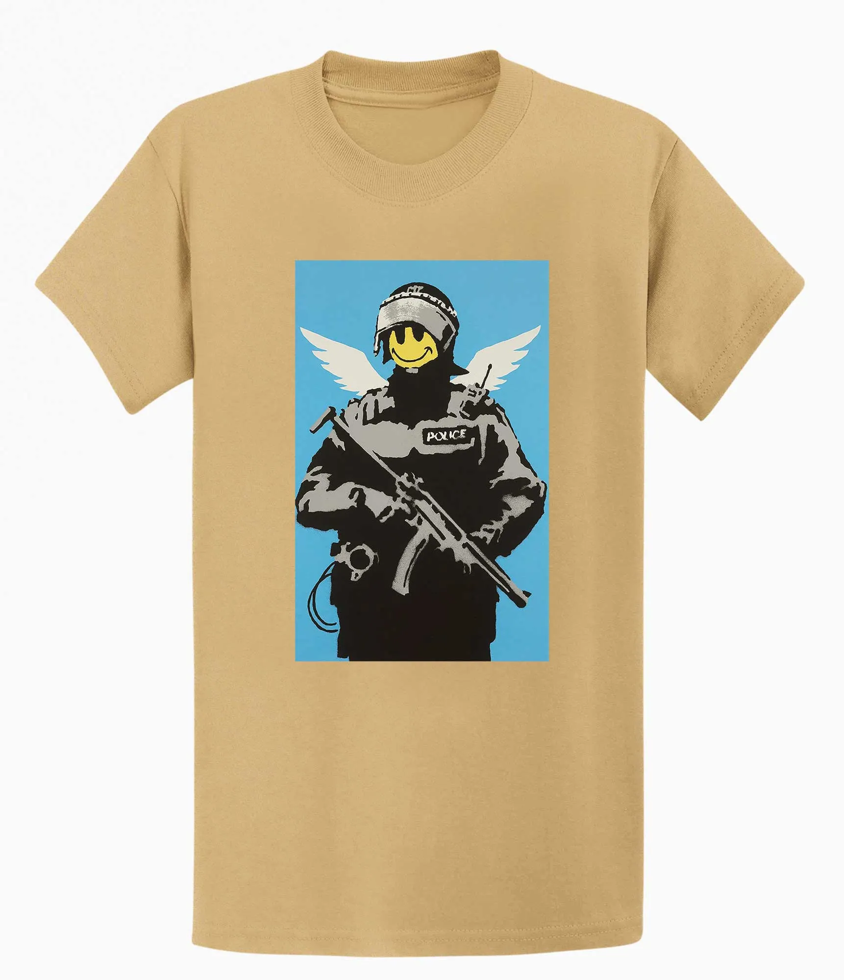 Banksy T Shirt - Smiley Copper