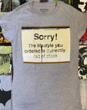 Banksy Women's T-shirt -Sorry Out of Stock