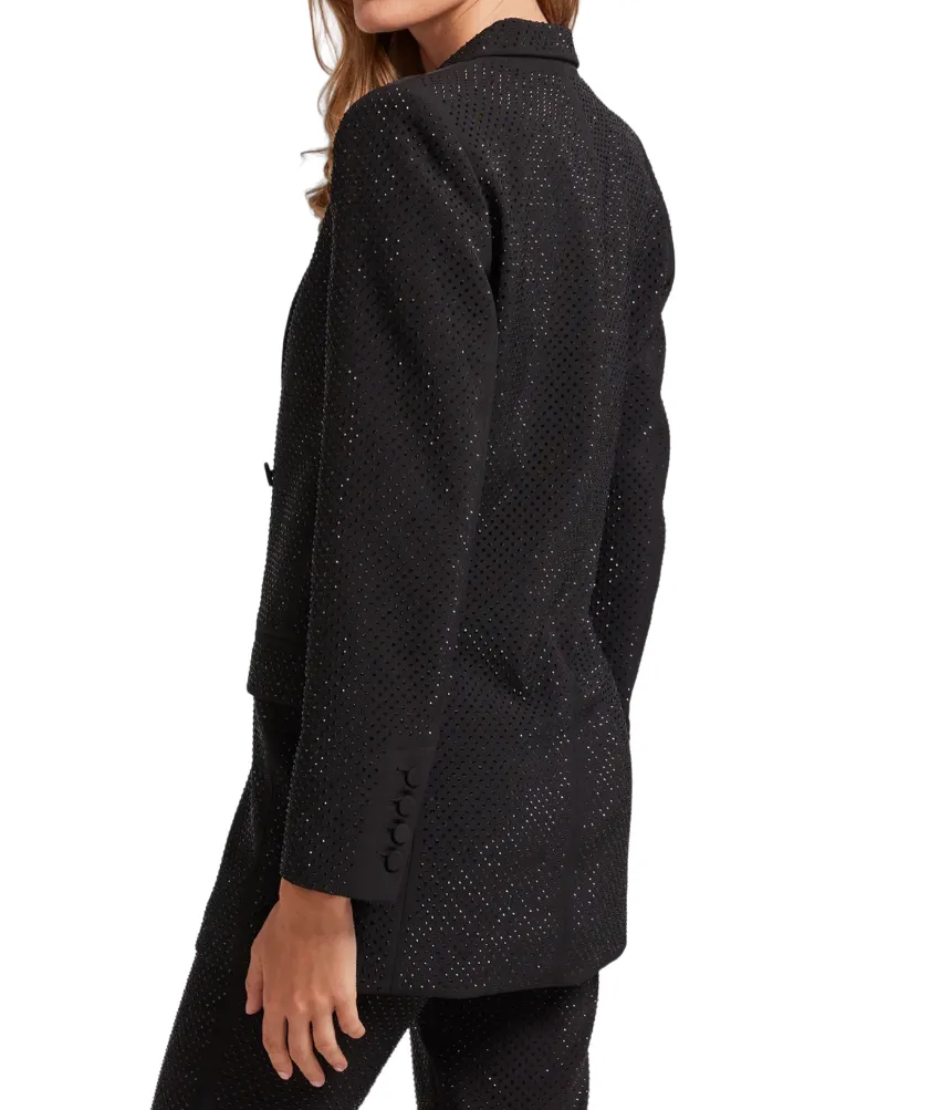 Baxter Crystal Blazer - Black