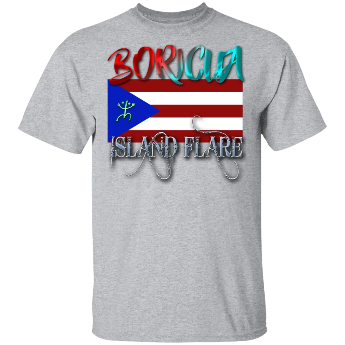 Boricua Island Flare 5.3 oz. T-Shirt