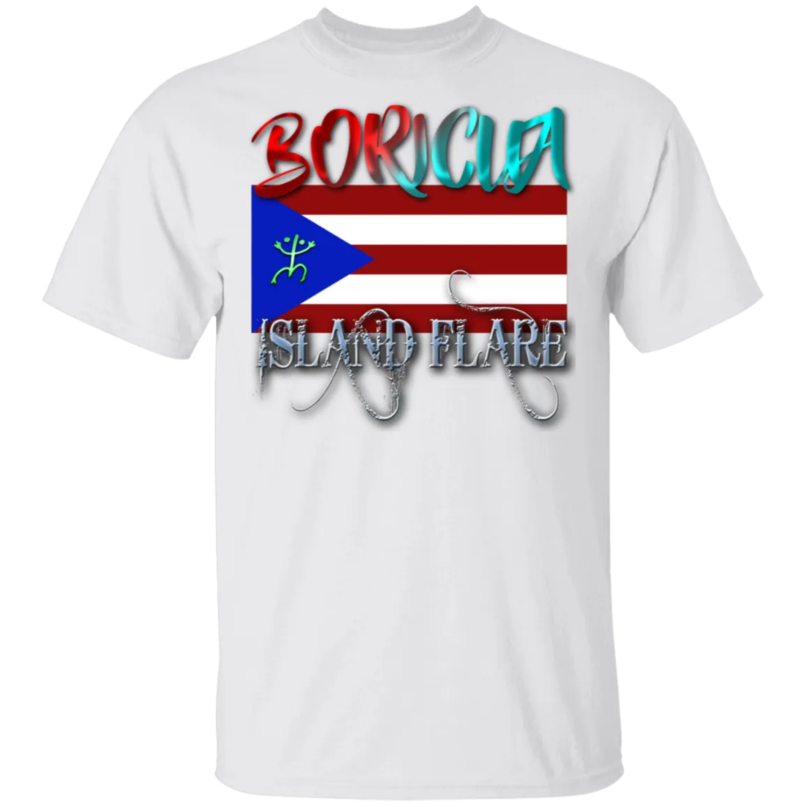 Boricua Island Flare 5.3 oz. T-Shirt