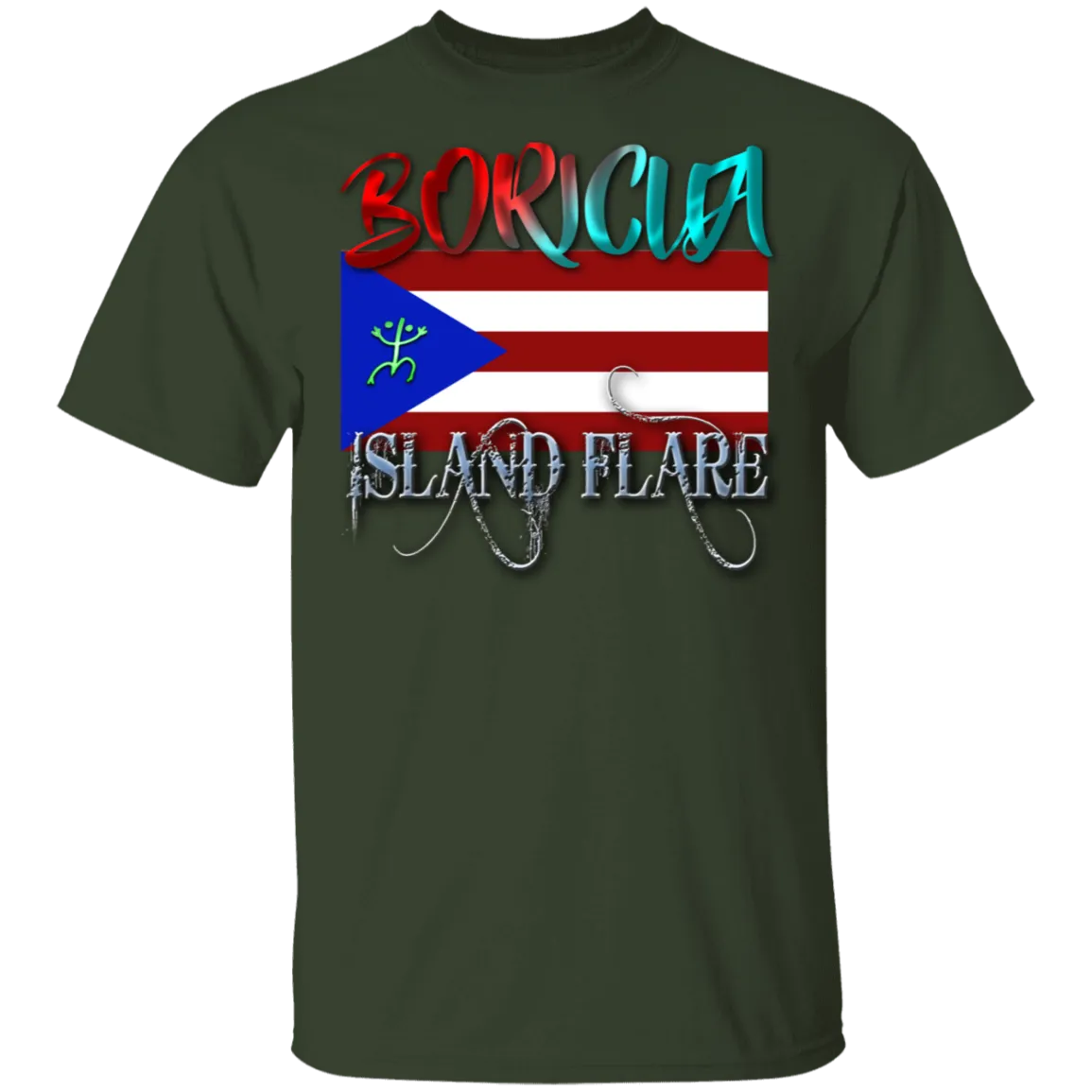 Boricua Island Flare 5.3 oz. T-Shirt