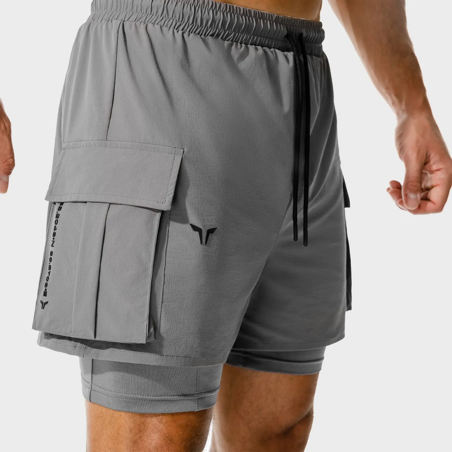 Code 2-in-1 Cargo Shorts - Dark Gull Grey