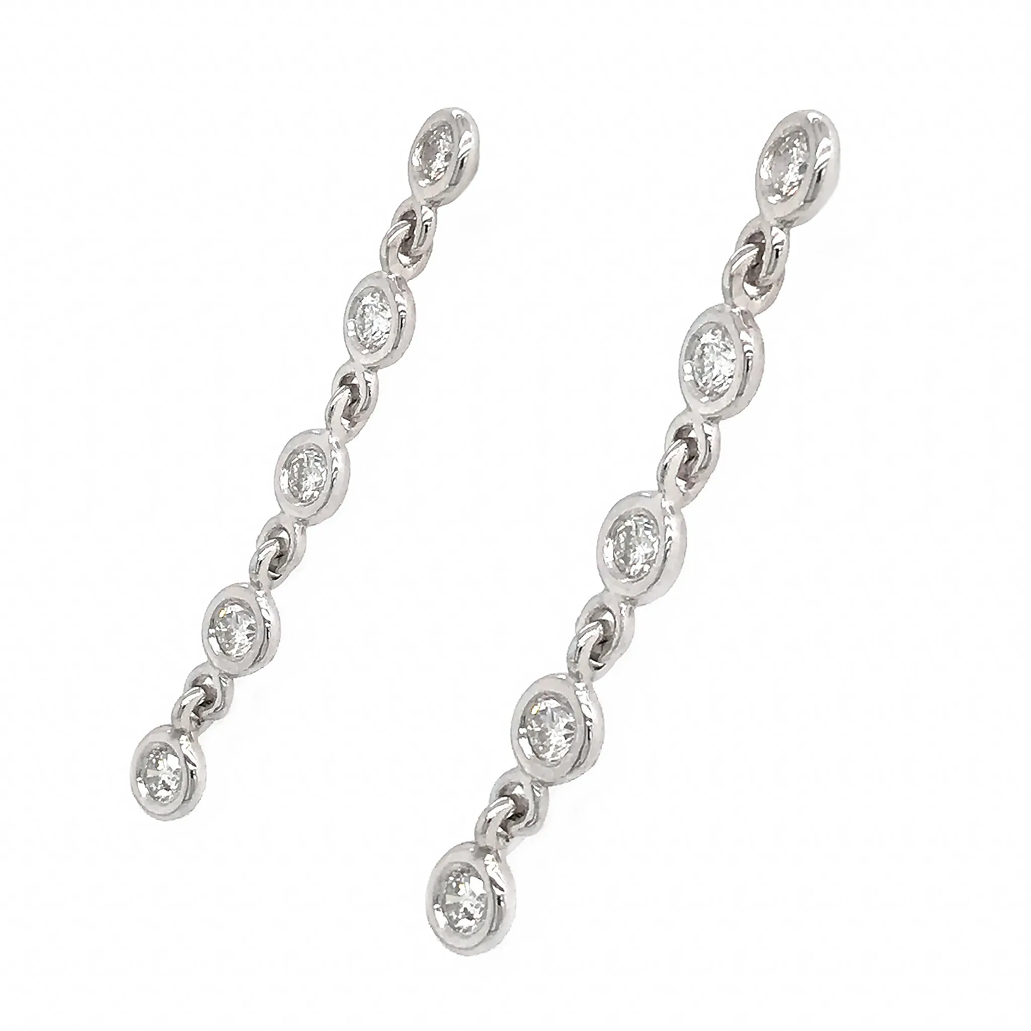 Diamond Drop Earrings