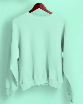 Drop Shoulder Sweatshirt: Celeste