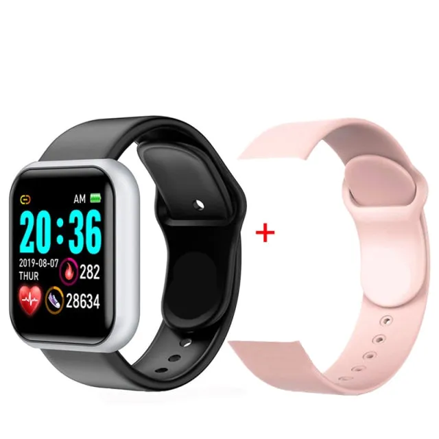 Fashion New Y68 Pro Sport Smart Watch Women Men Smartwatch Portable Electronics Heart Rate Fitness Tracker for apple Android IOS