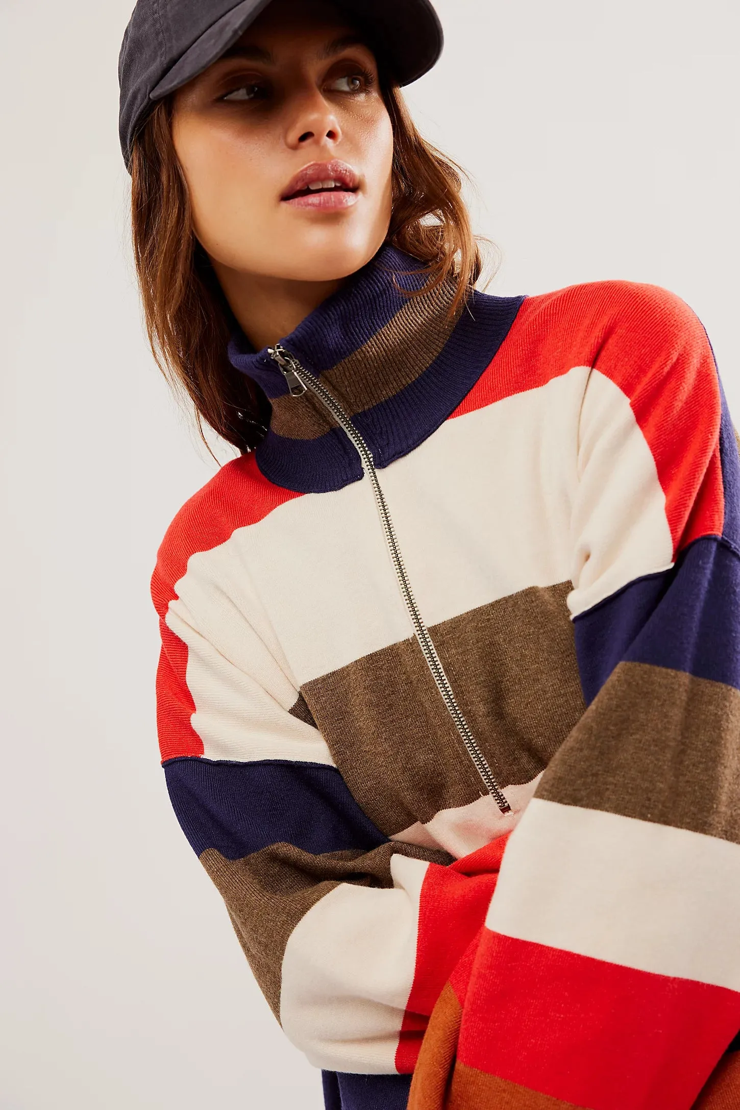 Free People Coastal Stripe Pullover