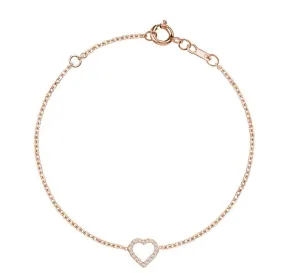 Heart Diamond Bracelet (0.10Ctw)