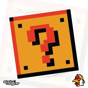 Hidden Block Retro Gaming sticker