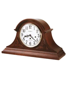 Howard Miller Carson Tambour Style Key Wind Mantel Clock - Windsor Cherry