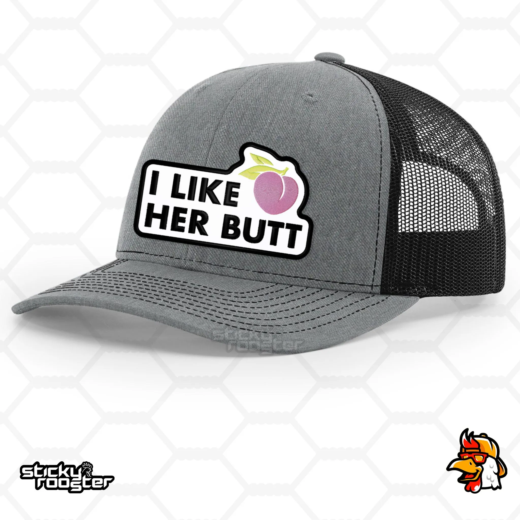 I Like Her Butt embroidered patch hat