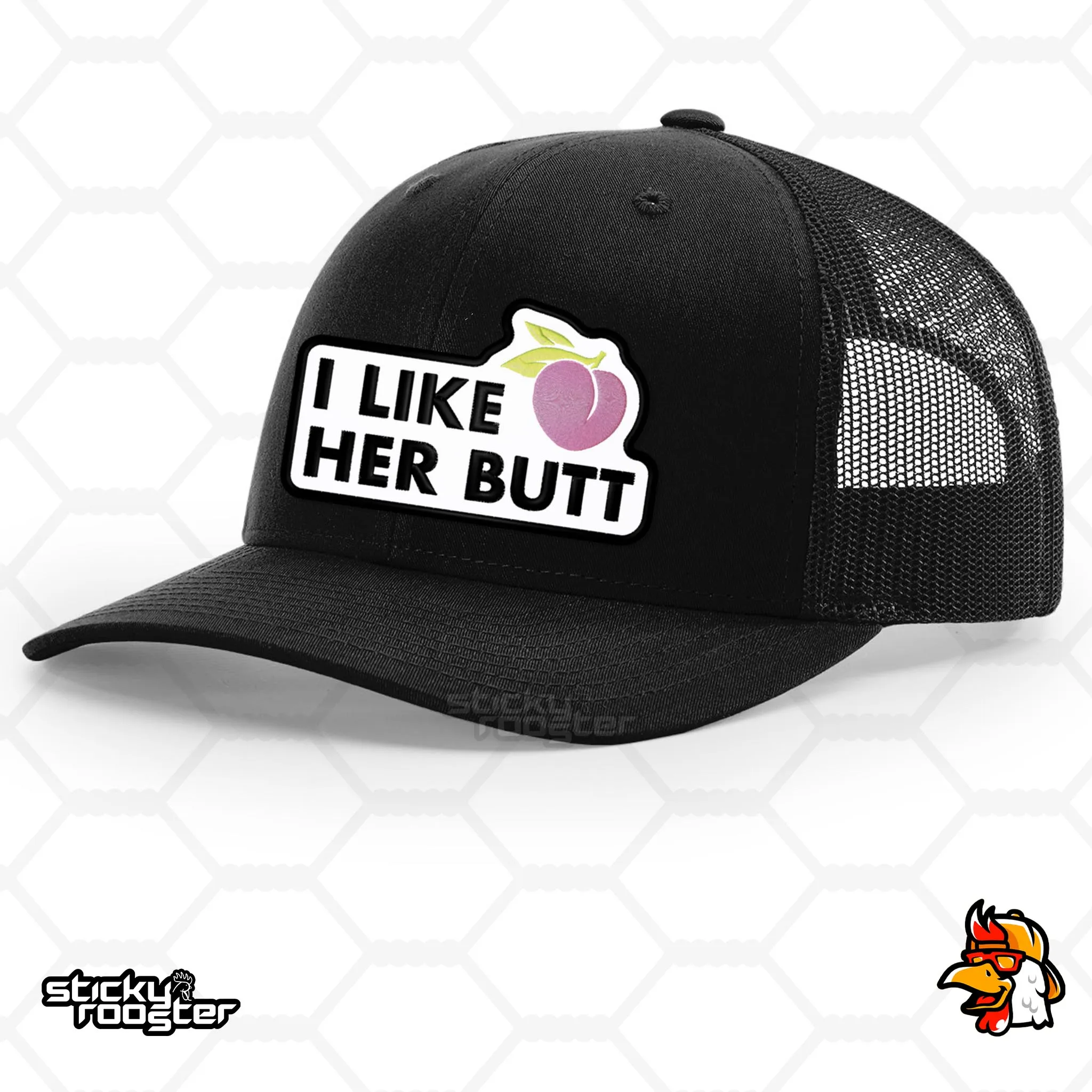 I Like Her Butt embroidered patch hat