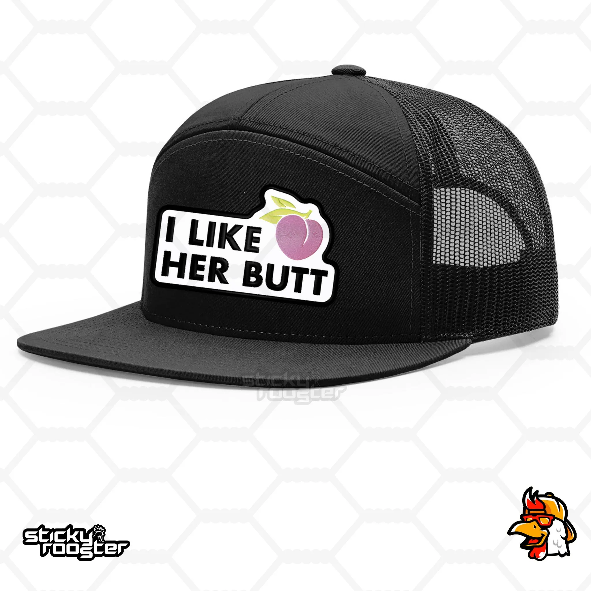 I Like Her Butt embroidered patch hat