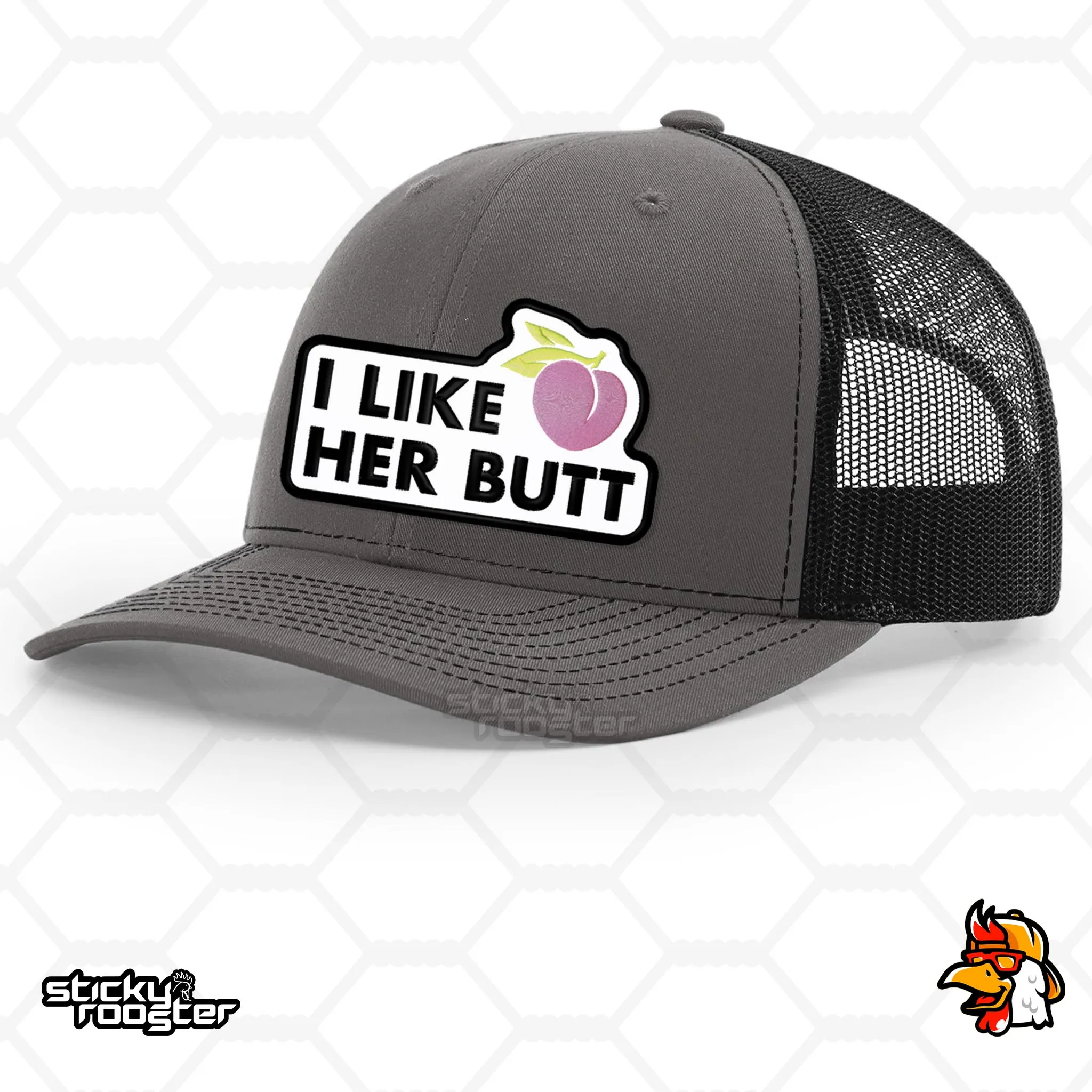 I Like Her Butt embroidered patch hat