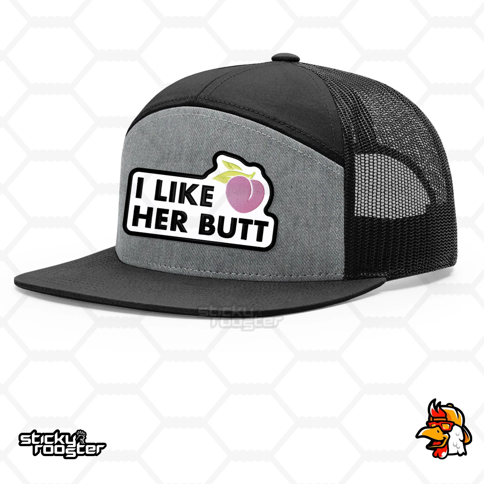 I Like Her Butt embroidered patch hat