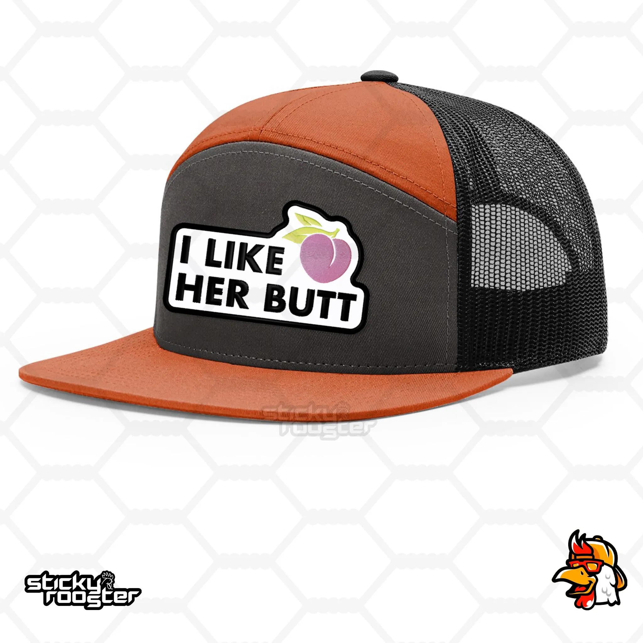 I Like Her Butt embroidered patch hat