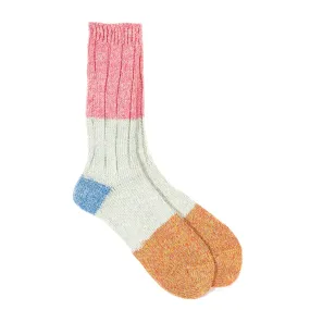 KAPITAL 56 YARNS LINEN GRANDRELLE SOCKS PINK