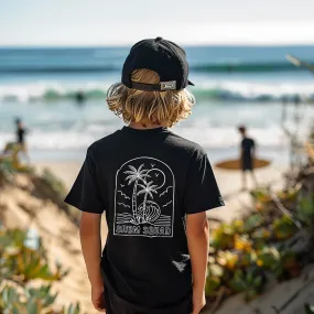 Kid's Black Grom Squad Surf T-shirt