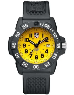 Luminox Mens Scott Cassell UVP Set - Black Case & Straps - Yellow Dial - 200m