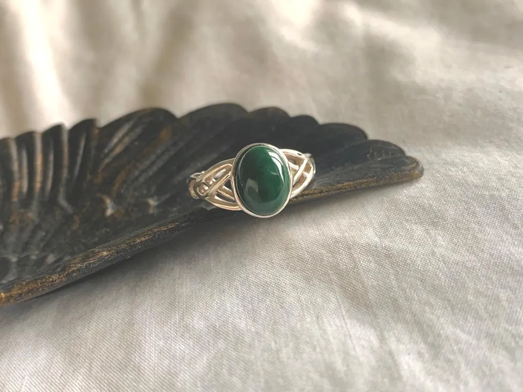 Malachite Brigid Ring