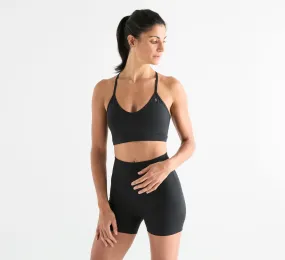 Matte V-Neck Sports Bra