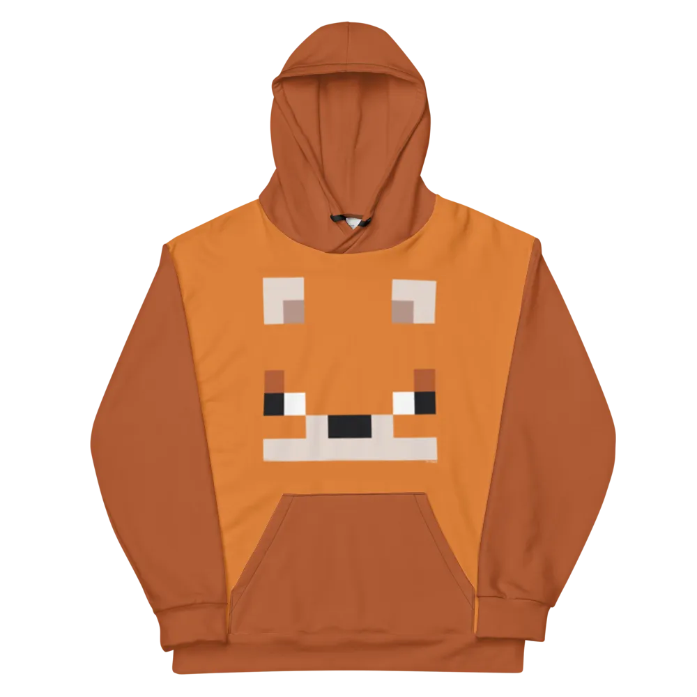 Minecraft Fox Adult Pullover Hoodie