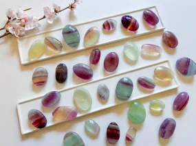 Pastel Candy Fluorite Palm Stone