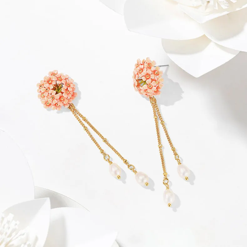 Pink Verbena Earrings