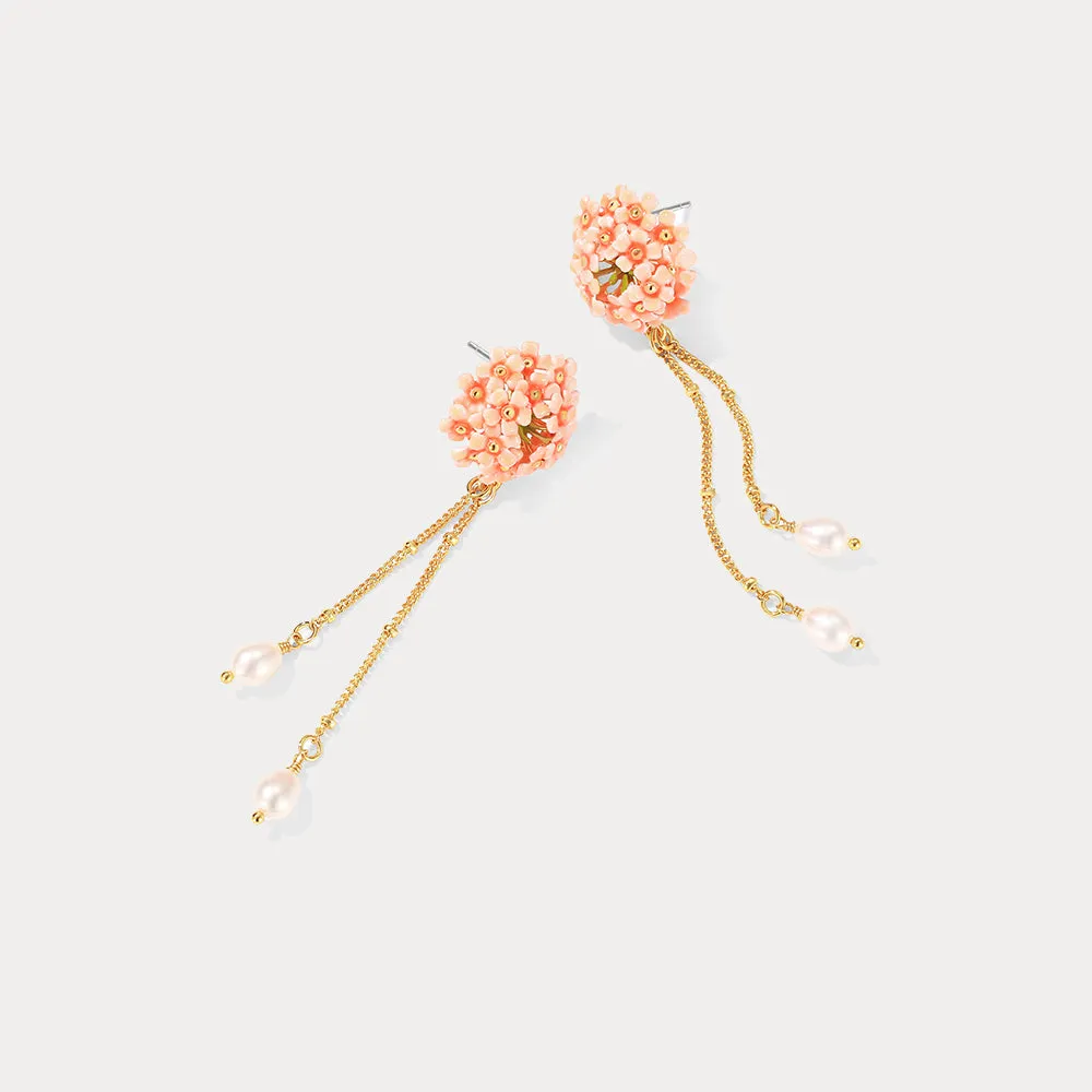 Pink Verbena Earrings