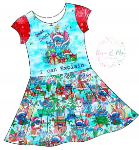 PREORDER - 626 Christmas - Isla DRESS w/panel - Explain