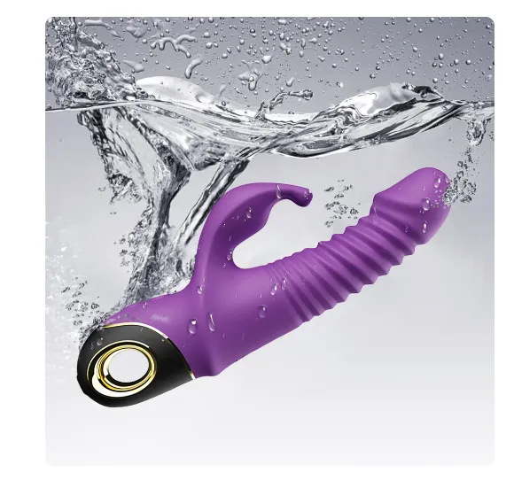 Rabbit Thrusting Vibrator Automatic Telescopic G-Spot Clitoris Stimulator