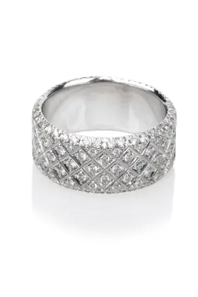 Rahaminov Wide Pave Diamond Band