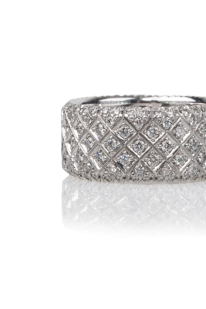 Rahaminov Wide Pave Diamond Band