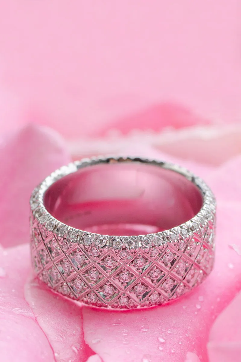 Rahaminov Wide Pave Diamond Band