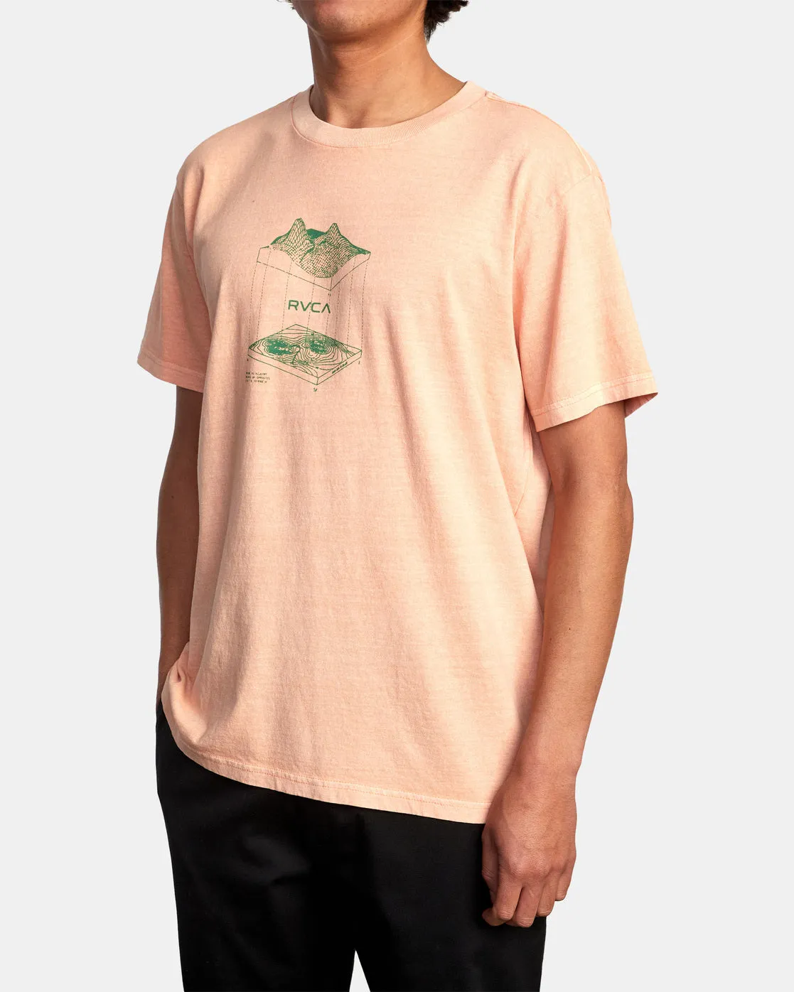 Topographic Tee - Peach