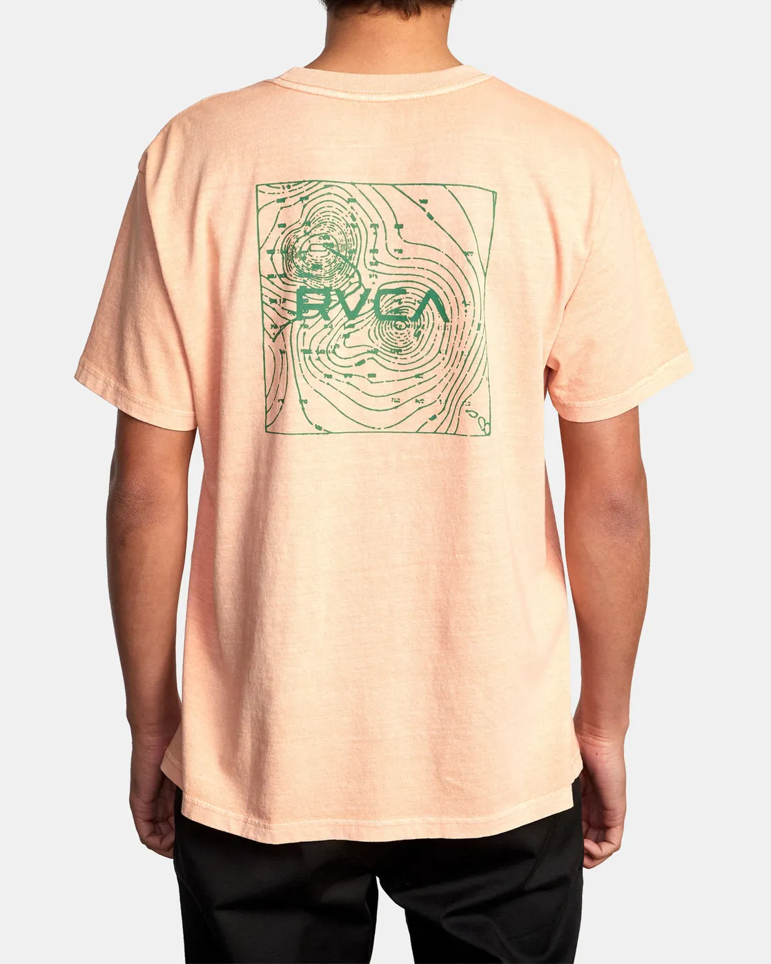 Topographic Tee - Peach