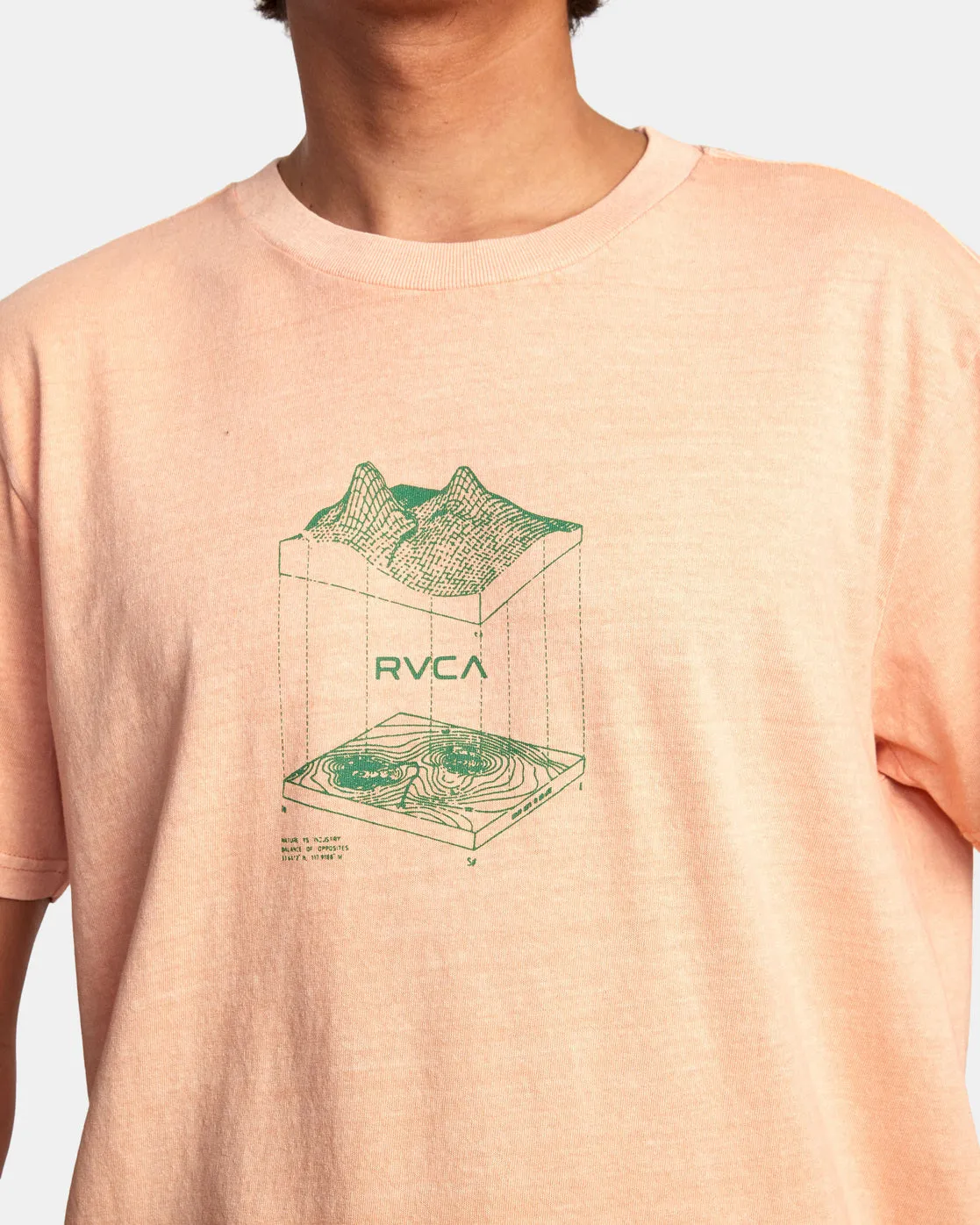 Topographic Tee - Peach