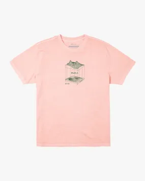 Topographic Tee - Peach