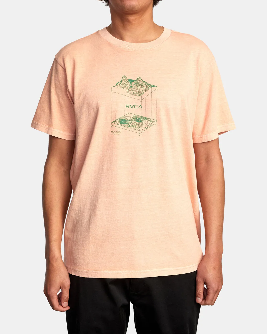 Topographic Tee - Peach